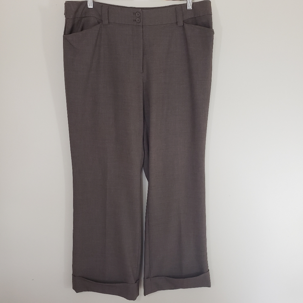 Lane Bryant Pants Dress Casual Brown 18 Average